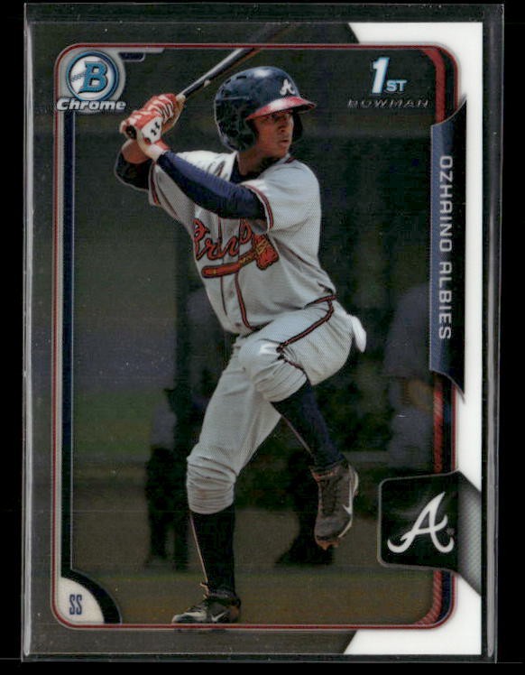 2015 Bowman Chrome Prospects #BCP71 Ozhaino Albies Atlanta Braves