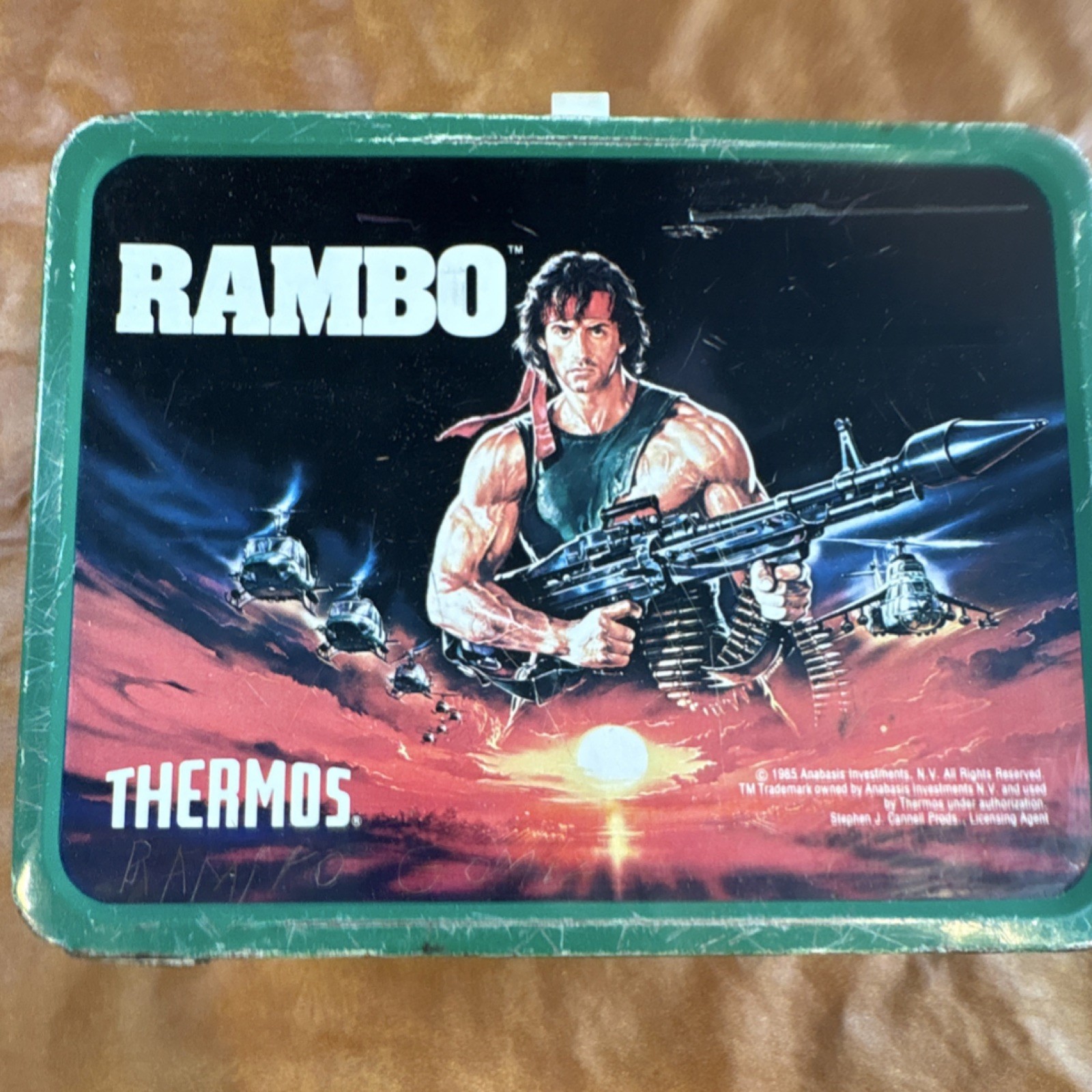 With Thermos 1985 Camouflage Design Collectible