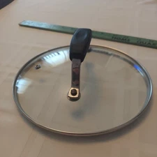 Original T-Fal 8.25" Tempered Glass Lid for Pan Pot Skillet Replacement, vented.