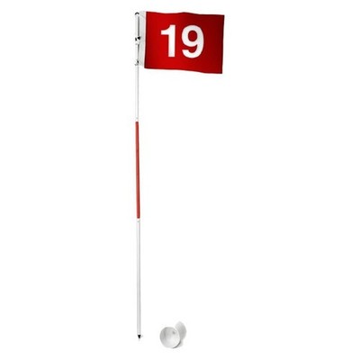 Portable Golf Hole Cup and Pin Flag, 6-Foot Height Flagstick, Create Your Own...
