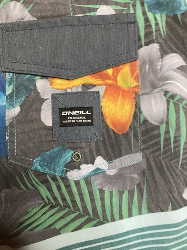 Oneill Mens Board Shorts Size 28 Medium Floral Swim Surf Shorts - Picture 4 of 7