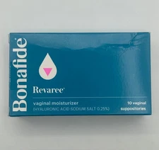 Bonafide Revaree Vaginal Moisturizer 10 Vaginal Suppositories Exp 11-30-2027 NEW