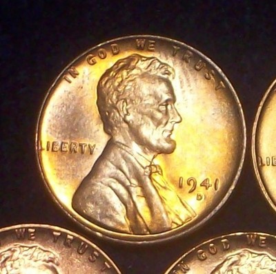 1941-D GEM BU WHEAT CENT - STUNNING! - SUPER CLEAN - BRICK RED COLOR & STRIKE!