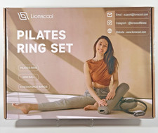 LIONSCOOL Pilates Ring Set Resistance Circle Pink w/Pink Ball Open Box