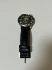 Orologio JUNKERS W34 6337 Dessau 1926 Funzionante Pelle Nera Germania Quarzo Giappone