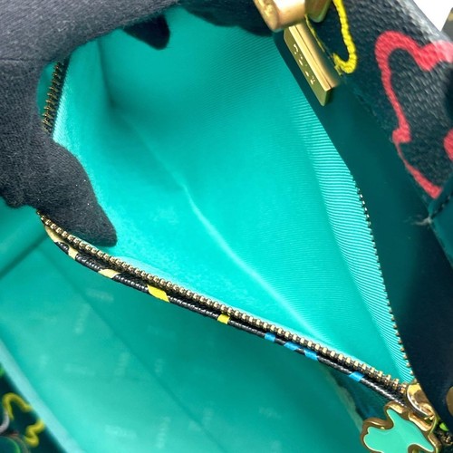 TOUS Bolso de Mano Bolso Cartera Oso Camuflaje Negro Multicolor 44×36cm - Imagen 10 de 13