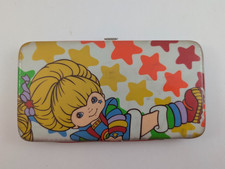 Vintage Rainbow Brite Hallmark Wallet Card Slot Change Purse Clutch Clip Closure