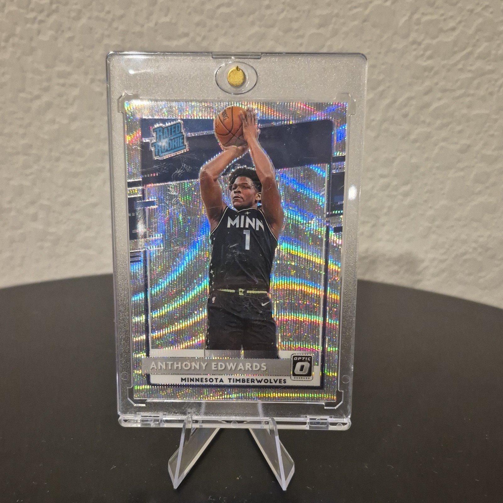 2020-21 Panini Donruss Optic - Rated Rookie Anthony Edwards #151 Wave Prizm (RC)