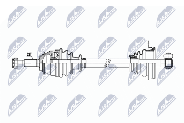 Nty Antriebswelle NPW-RE-065 FüR Dacia Renault-image
