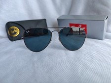 New Ray-Ban RB3025 Aviator Pilot Sunglasses Gun-colored Frame Gray Lens 58mm