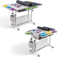 2000 Piece Foldable Felt Jigsaw Puzzle Table with Height Adjustment, Puzzle B...
