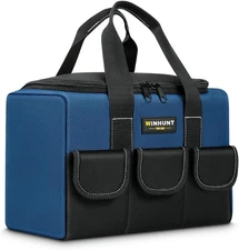 Small Waterproof Tool Bag 1680D Heavy Duty Organizer with Multi Pockets Blue