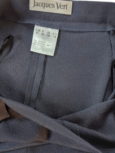 Jacques Vert Vintage Plus Size Women's 2PC Suit - Textured Crepe GB20/US16 - Picture 14 of 15