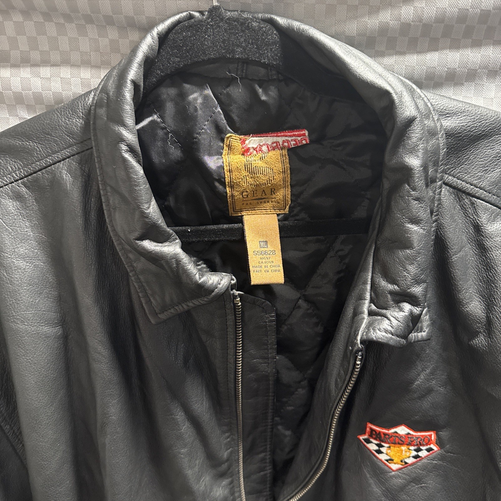 Full Grain Cowhide 60s Motorcycle XL Leather Jacket Pep Boys Corp Gift Employee