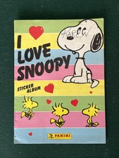 Vintage Panini 1986 I Love Snoopy Sticker Book Album