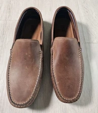 Johnston & Murphy Men's Locklin Venetian loafer Brown Leather Shoes Sz  12M