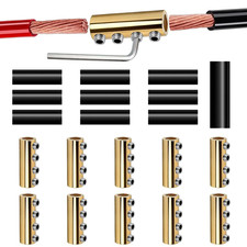 10 PCS 6-10AWG 6 8 10 Gauge Wire Connector Nut Kit, 80 Amp Screw Quick Wiring Co