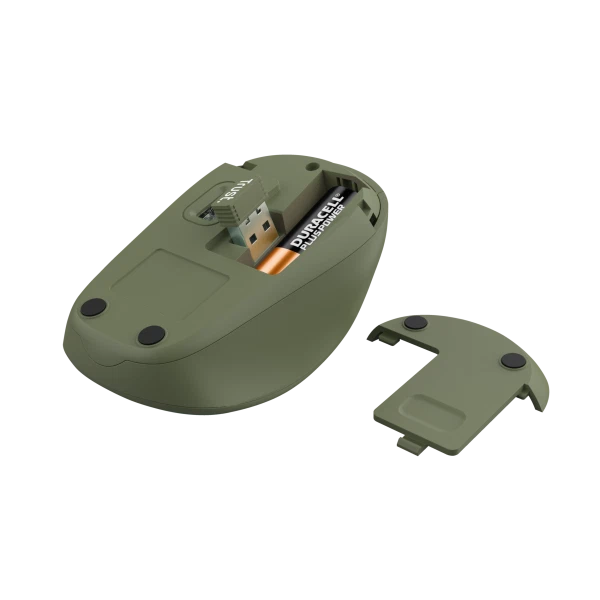 TRUST MOUSE YVI WIRELESS ECO, VERDE - Immagine 4 di 4