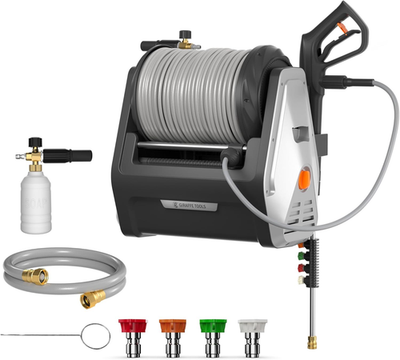 #ad Giraffe Tools Wall Mounted Pressure Washer with 100Ft Detachable Hose Max 2900 $337.90
