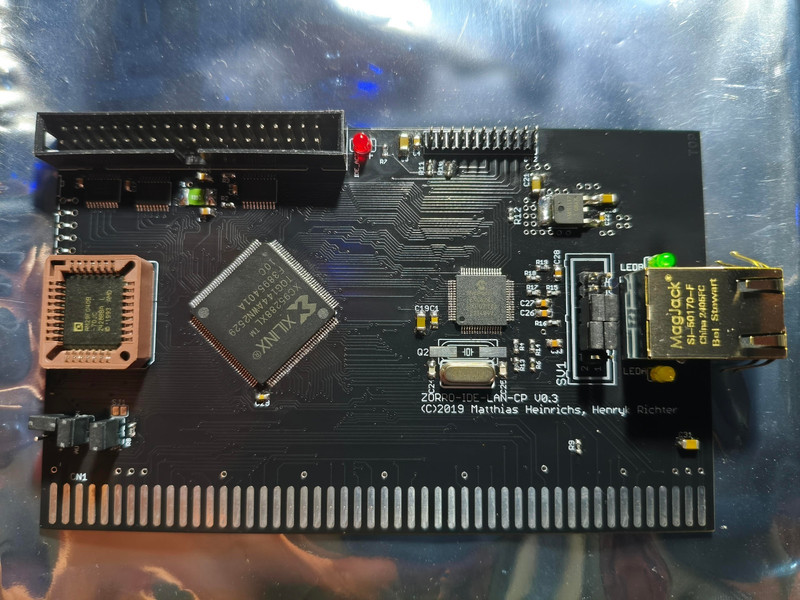 Zorro Network LAN IDE clockport card for Amiga 2000 3000 4000