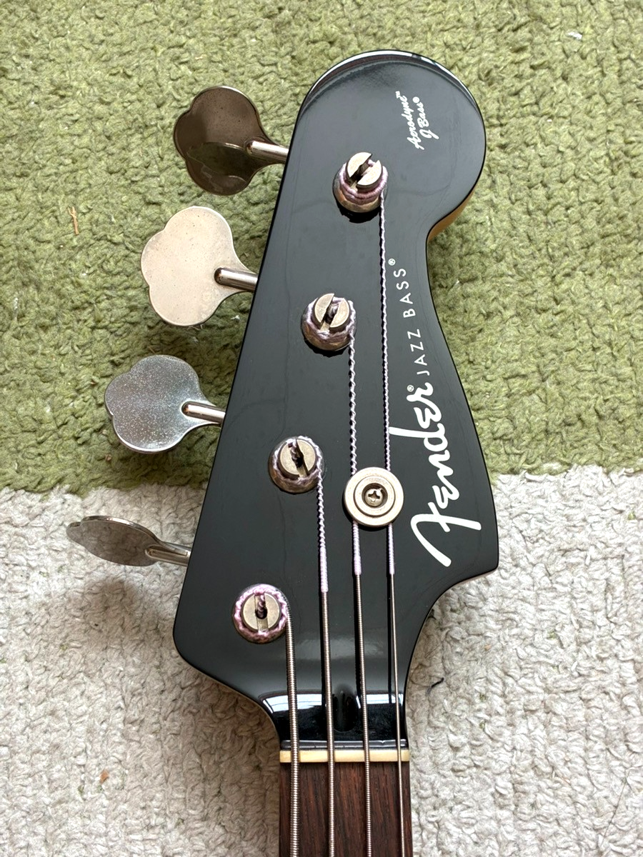 Fender Japan AJB Aerodyne Jazz Bass Black Electric Bass Guitar
