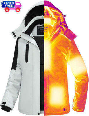 Graphene Women Heated Jacket Coat with 18400 Mah Battery Pack & Adaptor