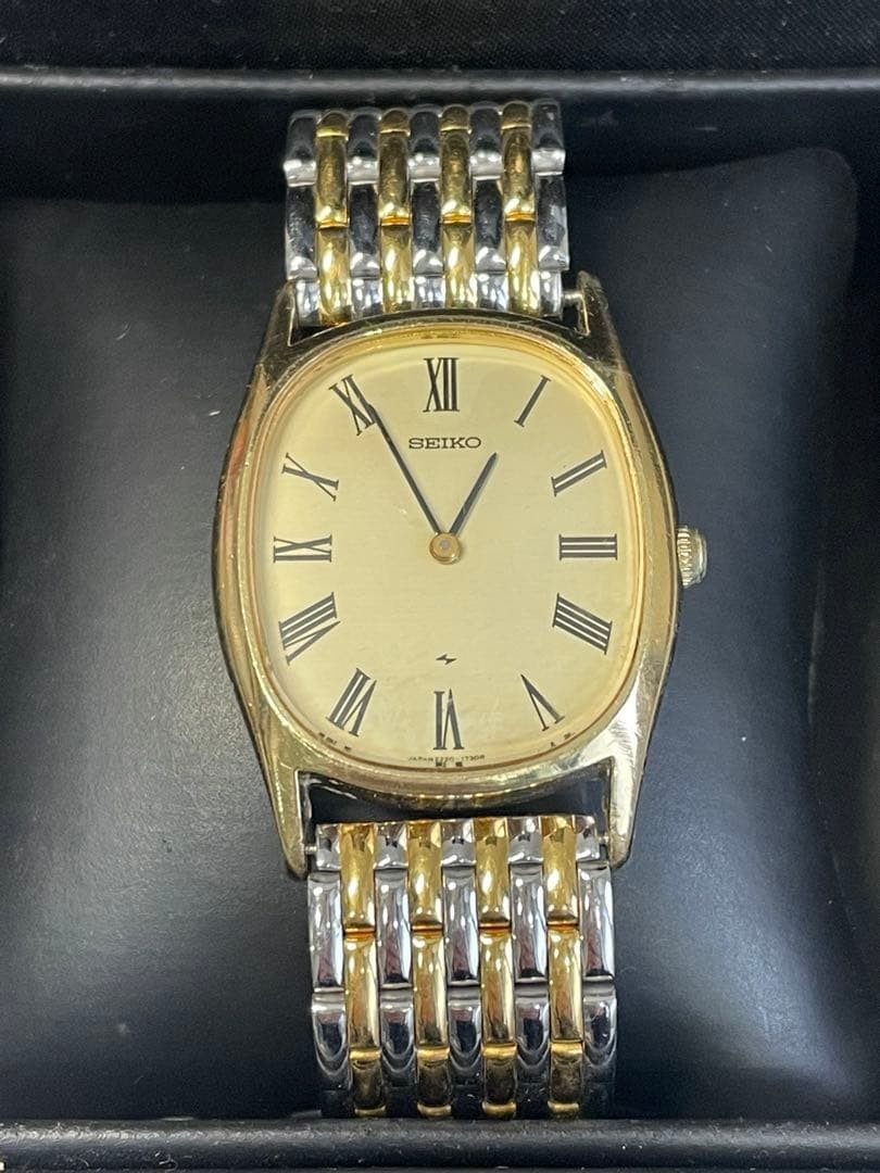 SEIKO Chariot 2220-7260 Manual Wind Gold Case Mechanical Watch