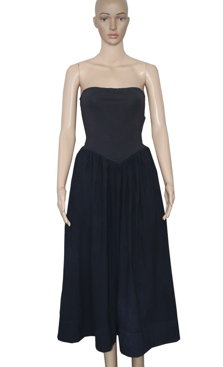 knee length dresses for ladies Free People Free-est Onda Drop-Waist Tube Midi Dress  White Chocolate  Couture