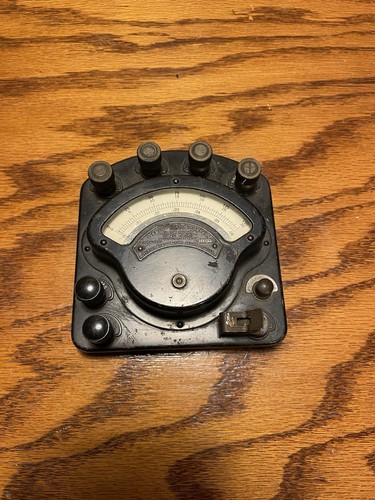 VINTAGE WESTON MODEL 280 VOLT-AMMETER STEAMPUNK DIESELPUNK WW1 ERA (untested)
