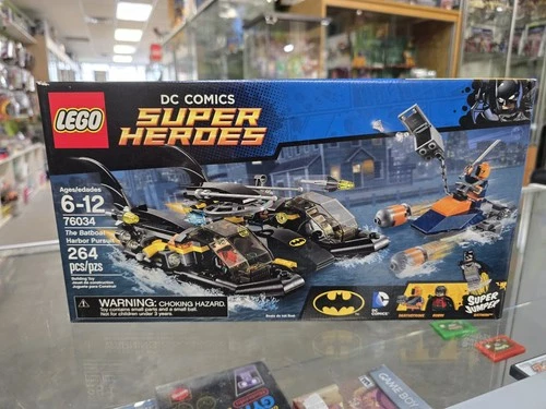 LEGO DC Comics Super Heroes The Batboat Harbour Pursuit 76034 Deathstroke MISB