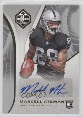 2018 Panini Limited Rookie Auto 35/199 Marcell Ateman #200 Rookie Auto RC 0l1