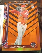 2025 Topps Update Series - Ryan Johnson #US121 Holiday Orange & Black Foil (RC)