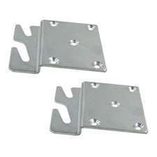 FoyaHome 2 Pcs Universal Wood Bed Headboard Brackets, Silvery Adjustable Bed ...