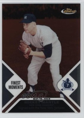2006 Topps Finest Moments 49/850 Mickey Mantle #MMFM14 HOF 09wc