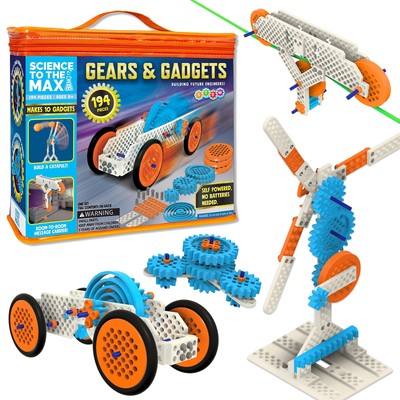Gears & Gadgets 194pc Building Toys - Build Large & Small Robotic Projects - ...