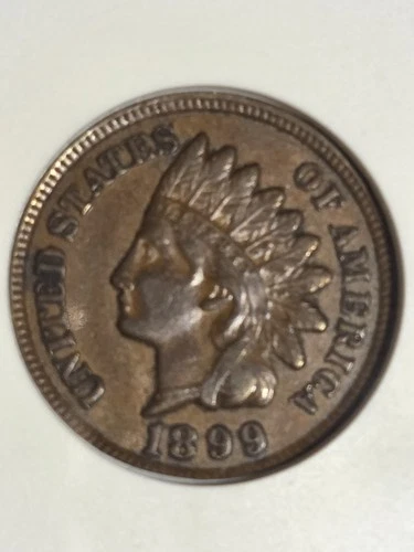 1899 Indian Head Cent ANACS AU50 "Soapbox"