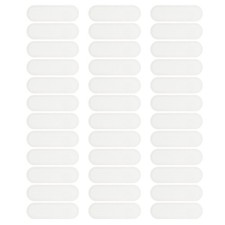 80 Pcs 0.87"x0.28" Phone Dustproof Net Sticker Phone Speaker Cover White