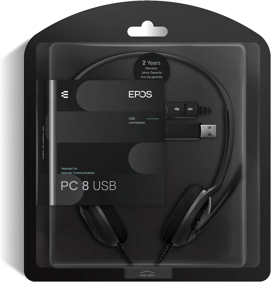 EPOS PC 8 USB, Cuffie USB aperte con microfono a cancellazione del rumore, suono - Immagine 2 di 4