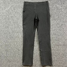 Quince Pants Womens S Tall Gray Slim Ankle Dress Work Stretch Pockets