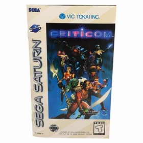 Criticom (Sega Saturn, 1997) Authentic CIB Complete w/ Manual + Reg Card Tested