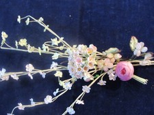 Vintage Millinery Flower Collection Lot Pink Forget Me Not w/Petite Blooms H5623