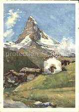 Zermatt VS Berghuetten Matterhorn Kuenstlerka...