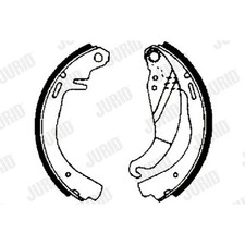 ORIGINAL® Jurid Bremsbackensatz Hinten für Opel KADETT D ASCONA C ASCONA C CC