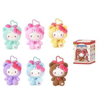 TOP TOY Sanrio Hello Kitty Teddy Pajamas Plush Keychain Blind Box