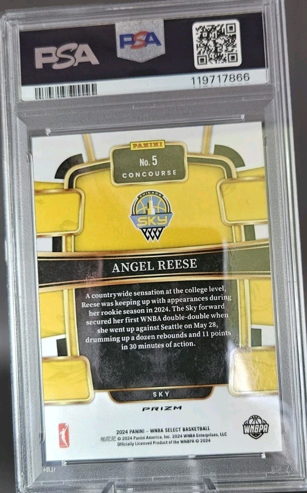 2024 SELECT WNBA WNBA  #5 ANGEL REESE PSA 10 SILVER PRIZM (RC) view 4