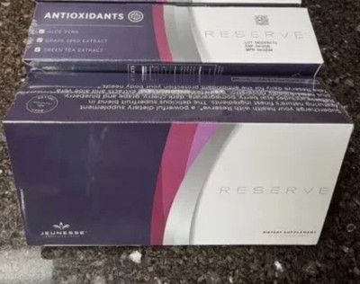 Jeunesse Reserve Resveratrol Antioxidants  Supplement Gel Packs 2 Boxes - 2027