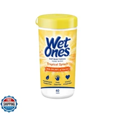 Wet Ones Antibacterial Hand Wipes, Tropical Splash Wipes | Antibacterial Wipe