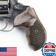 Altamont Smith  Wesson J Frame Revolver Grips Walnut Snakeskin Made in USA