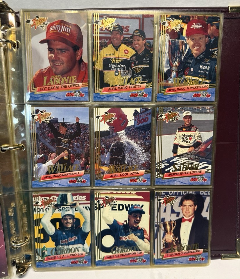 Sp7 Sign 1993 Wheels Rookie Thunder NASCAR Complete 100 Card Set PLUS SP1-SP7 W ...