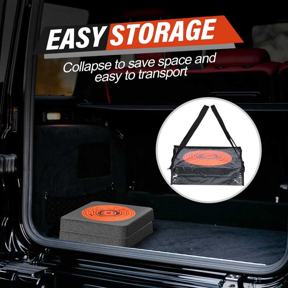 28 Inch Collapsible Traffic Safety Cones with Black Weighted Base, Constructi... - Image 4 of 4